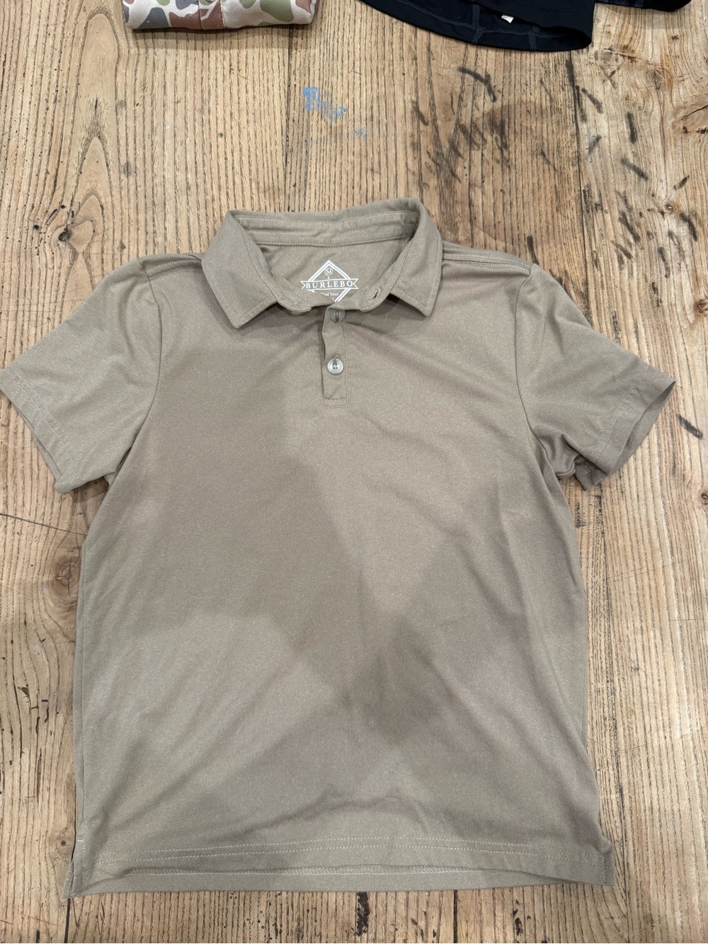 Youth Short Sleeve Polo - Taupe. Boys medium (8)